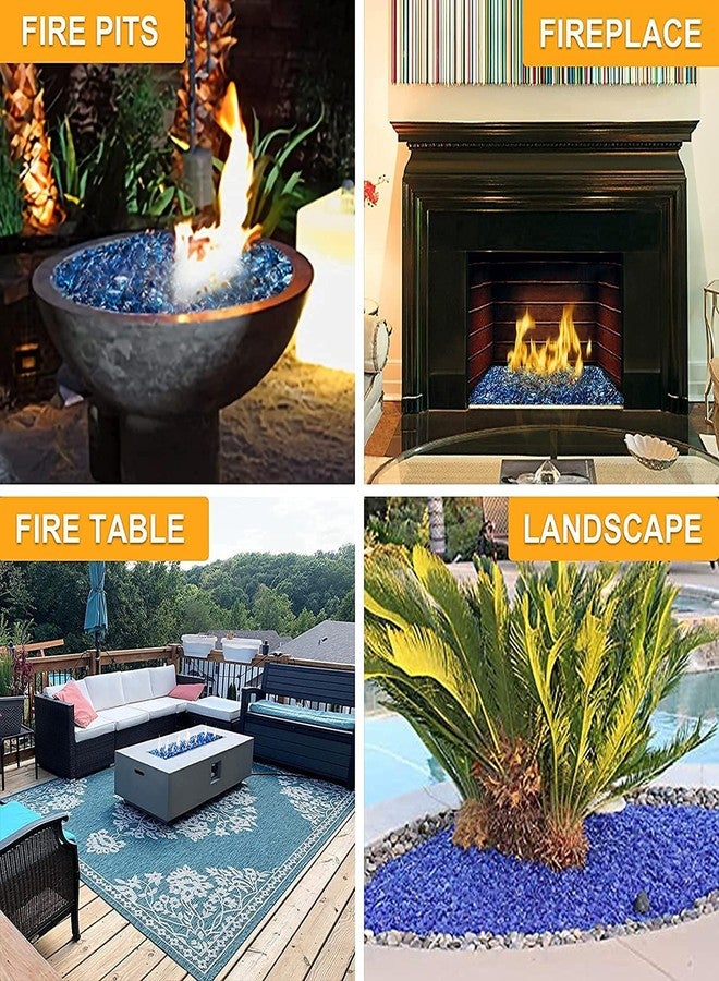 Firstly Glass Pebbles for Aquarium Decorative Plants Vase Filler Craft Garden Decoration, Decorative Stones/Pebbles (200g) (Blue Cobalt) - Image 5